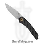 Zero Tolerance - 0545 - Framelock - Folding Knife - Satin Magnacut Clip Point - Carbon Fiber and Titanium - Black
