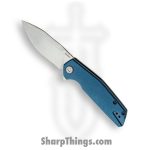 Kershaw - 2036 - Lucid - Folding Knife - 8Cr13MoV Stonewash Clip Point - Glass Filled Nylon Front Stainless Steel Back - Blue