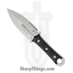 Microtech - 201-11 - SBD - Fixed Blade Knife - M390 Stonewash Dagger - G10 - Black