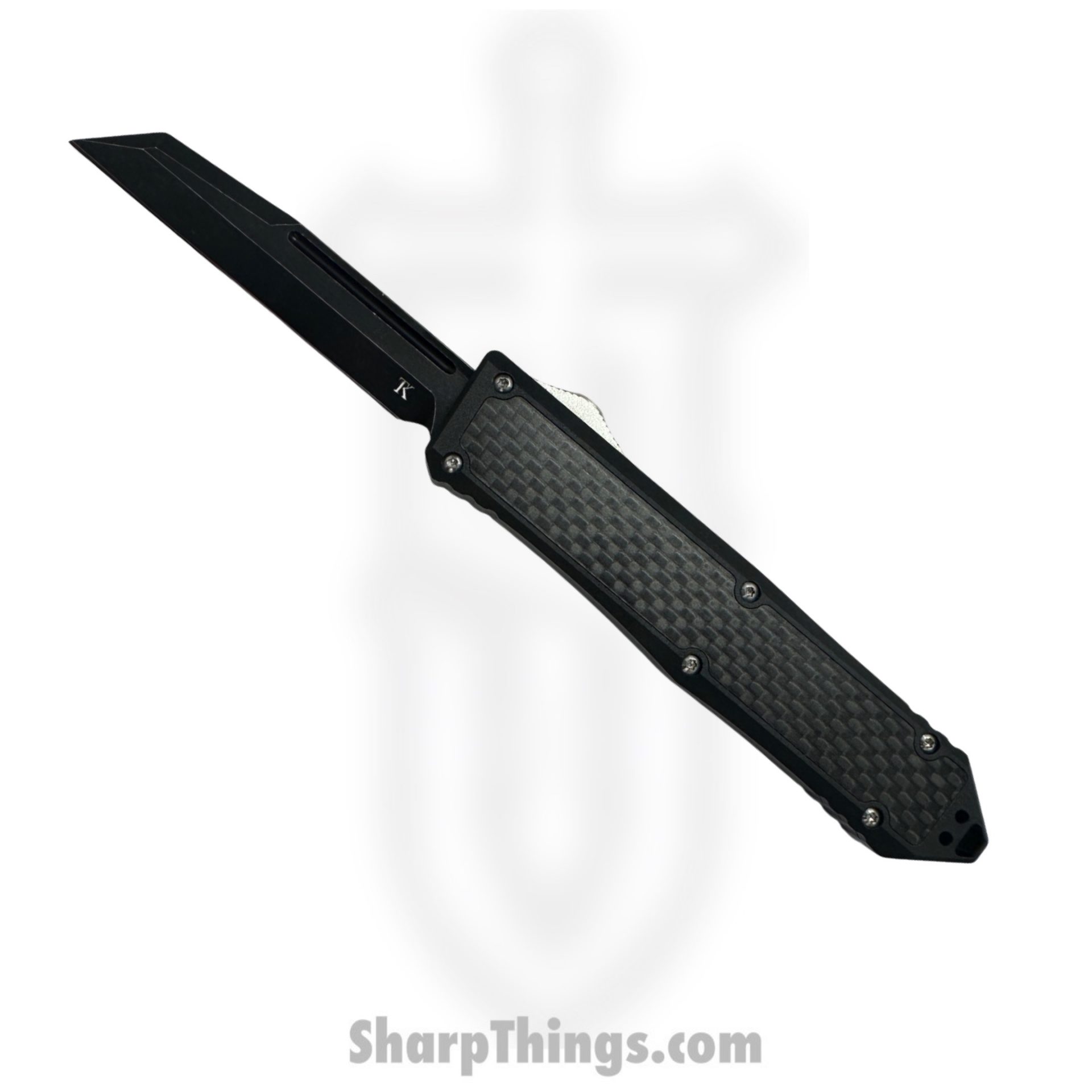 9adf8b00-29d8-4e3d-a07e-639aa07e5e0a_BarracudaWDLC_1.jpeg TakCom - BarracudaWDLC - Barracuda - OTF Auto - D2 DLC Wharncliffe - 6061 T6 w CF inlay - Black - Image 1