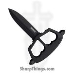 Cold Steel - CS80NT3 - Chaos Push Dagger - Fixed Blade Knife - SK5 HC Coated - Griv-Ex - Black