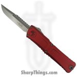 Microtech - 1217-10RDS - Combat Troodon Interceptor Gen III Sig Series - OTF Auto - M390MK Stonewash Standard - 6061-T6 - Red