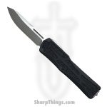 Heretic Knives - H039-2A - Colossus - OTF Auto - Magnacut Stonewash Clip Point - Aluminum/Traction Inlay - Black