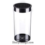 Kitchen Dao - KD0367 - Round Universal Knife Block - Transparent Barrel