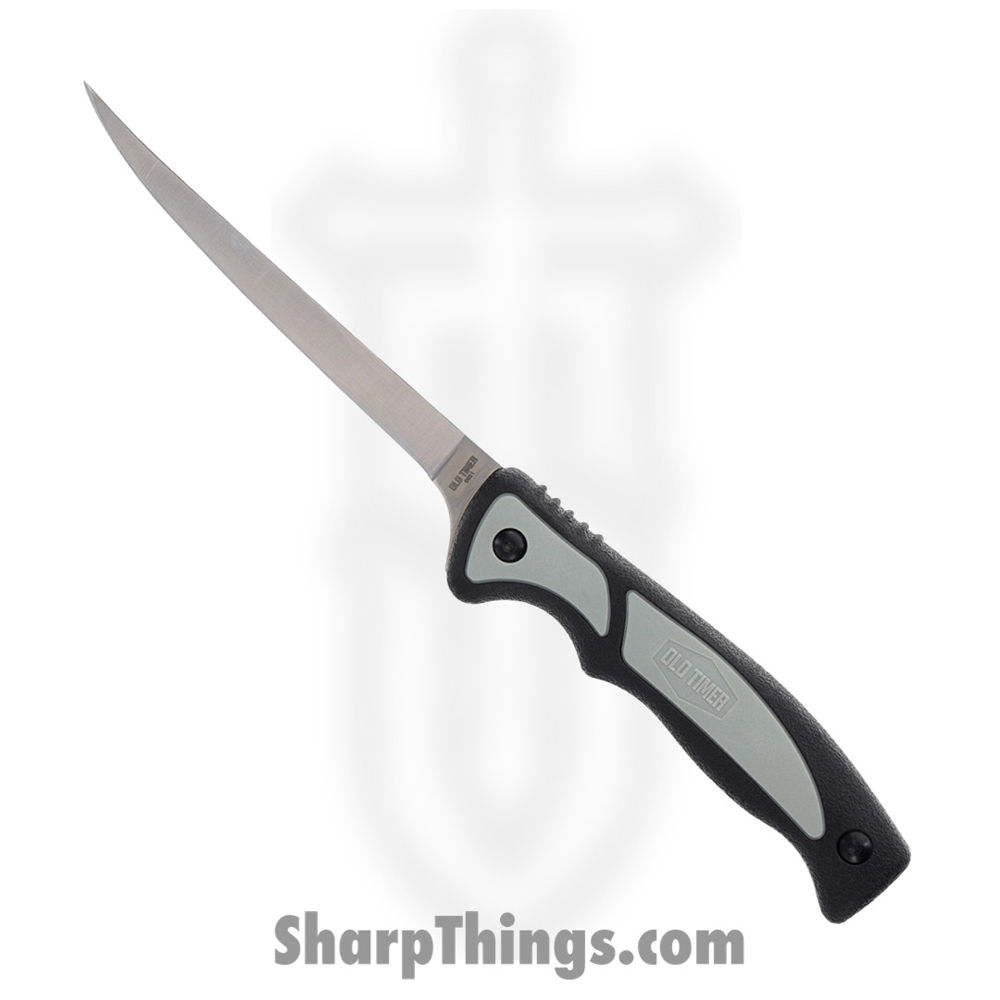 9c4ea0cf-ec41-4667-8297-2af86be0bf2b_SCH1166380_1.jpg Schrade - SCH1166380 - Trail Boss Fillet Knife - Stainless Steel - Black and Grey - Image 1