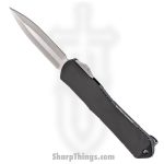 Heretic Knives - H024-2A - Manticore S - OTF Auto - Magnacut Stonewash Dagger - 6061-T6 Aluminum - Black