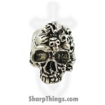 Schmuckatelli Co - SMUKMP - Mind Skull Bead - Pewter