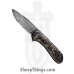 Civivi - CIVC907CDS3 - Elementum Flipper Knife - Damascus Carbon Fiber - Contured Copper