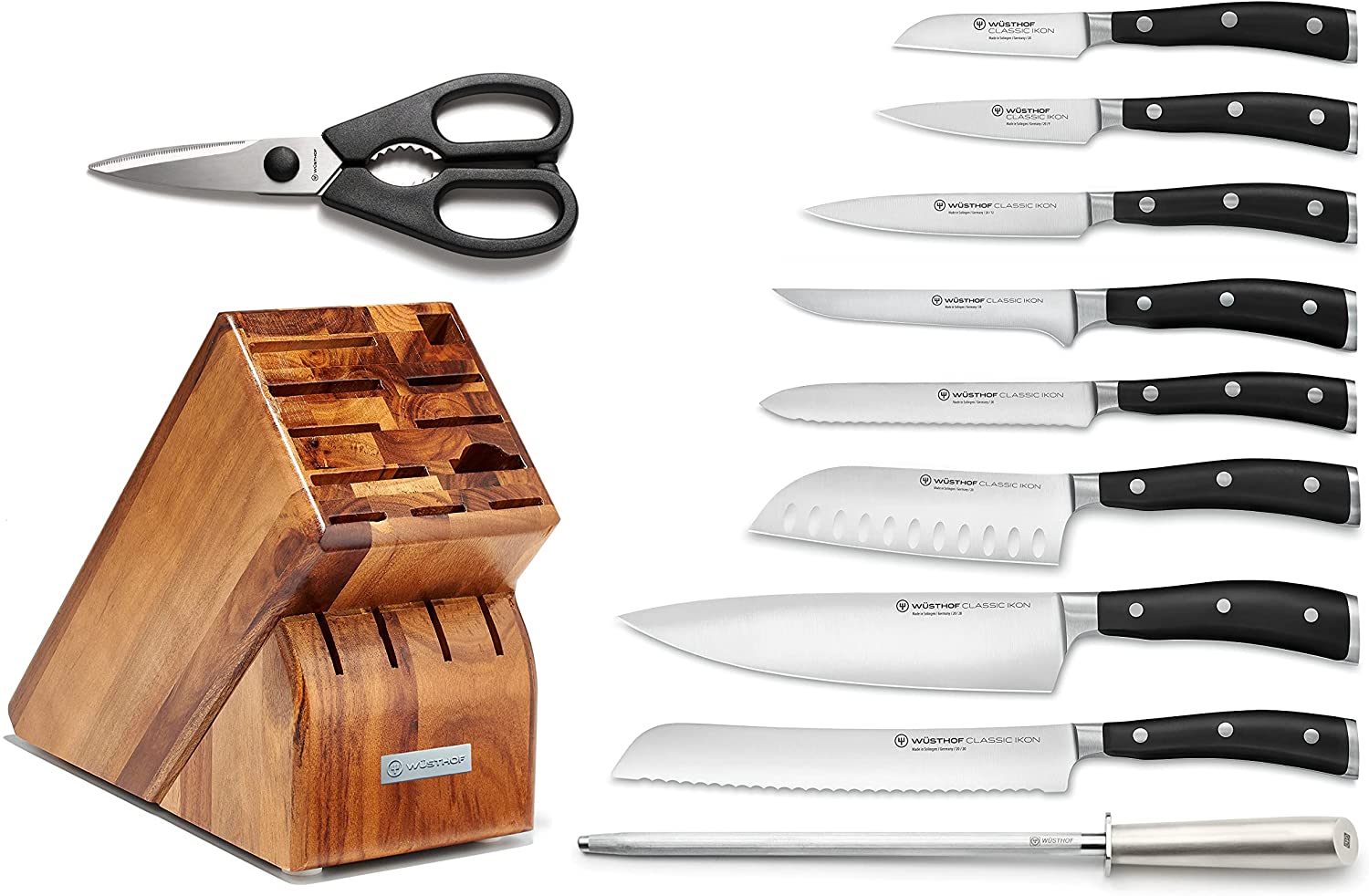9e761f29-b98c-4fa7-874e-1255cc4cacab_1090371101_1.jpg Wusthof - 1090371101 - Classic Ikon 11pc Knife Block Set - Classic Ikon - Image 1