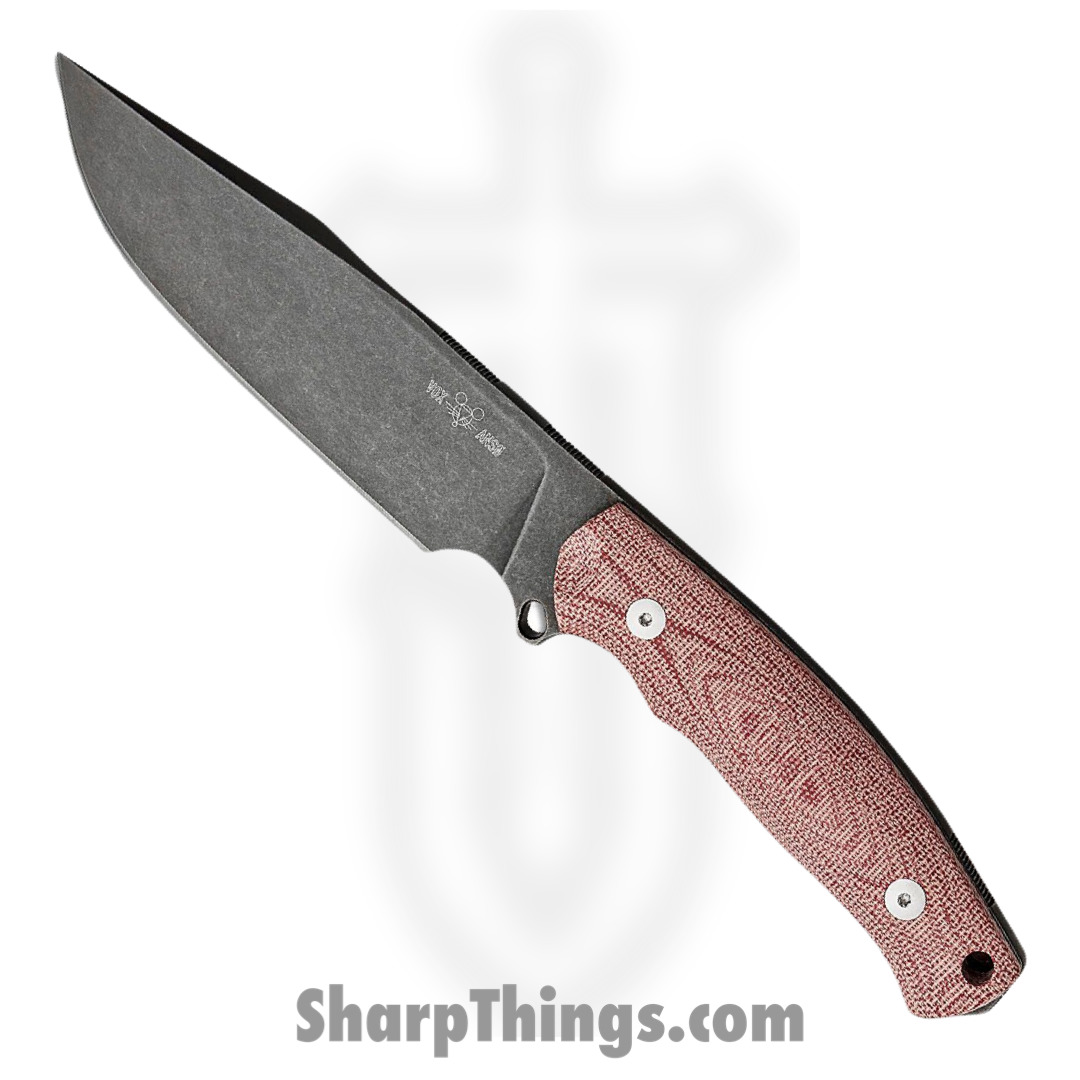 9e7d16af-6401-46cd-b02f-47f691e0006c_GMF4-RED-PVD_1.jpg GiantMouse - GMF4-RED-PVD - GMF4-RED CANVAS PVD - Fixed Blade Knife - N690 PVD Stonewash - Canvas Micarta - Red - Image 1
