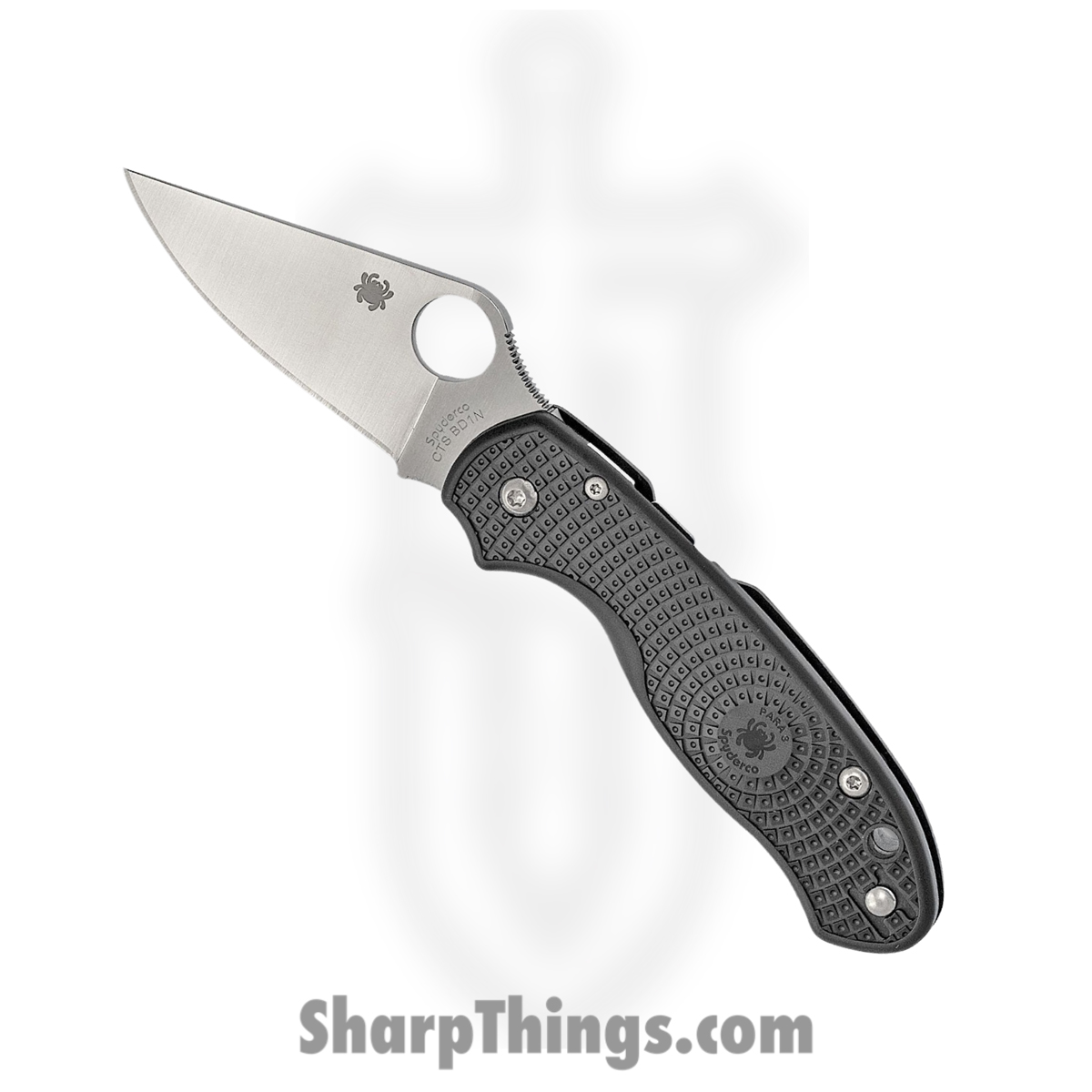 9e854549-2443-41e4-9697-7f636634abb9_SC223PBK_1.jpg Spyderco - SC223PBK - Para 3 Compression Lock - Folding Knife - CTS-BD1N Satin Clip Point - FRN - Black - Image 1