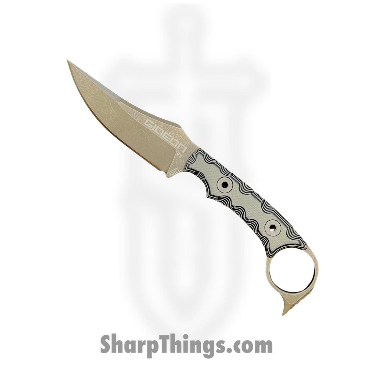 9eb33117-dcd3-4ced-8eba-b5d4c0c4a8d4_GidV3g10Gun_1.jpg T.Kell Knives - GidV3g10Gun - Gideon V3 - Fixed Blade Knife - Nitro V Coated Trailing Point - G10 - Gunmetal - Image 1