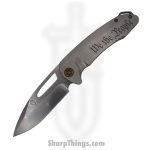 Medford Knife - MK0384TQ-01TM-T1C1-BN - On Belay Folder - S45VN Tumbled - "We the People"