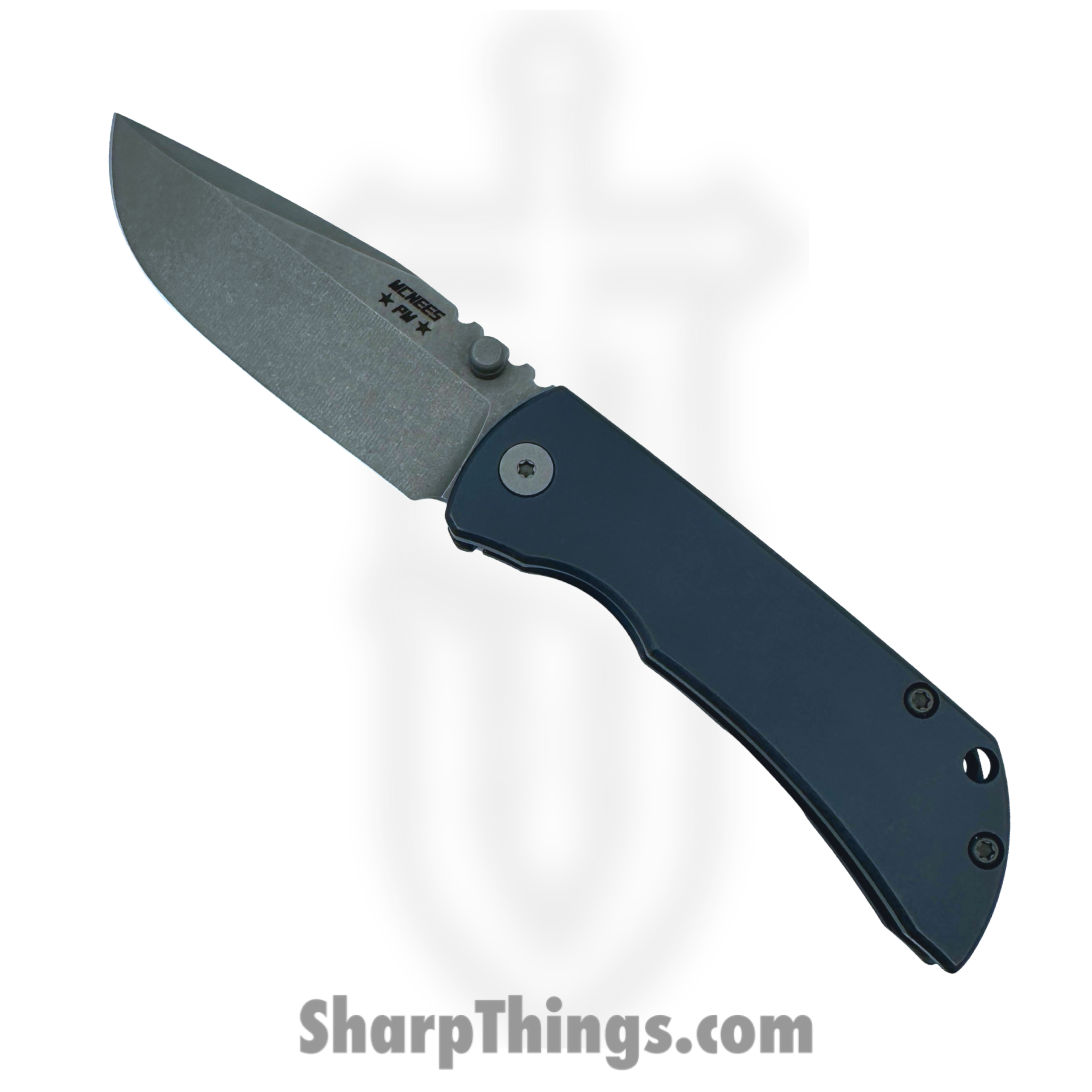 9edf5571-37c4-4c1b-80df-6bdf0334cc90_MAC230ATBLBZ_1-scaled-1.png McNees - MAC23562402 - AutoMac G2 - Automatic Knife - Magnacut Atomic Clip Point - Titanium - Atomic Blue/Bronze - Image 1