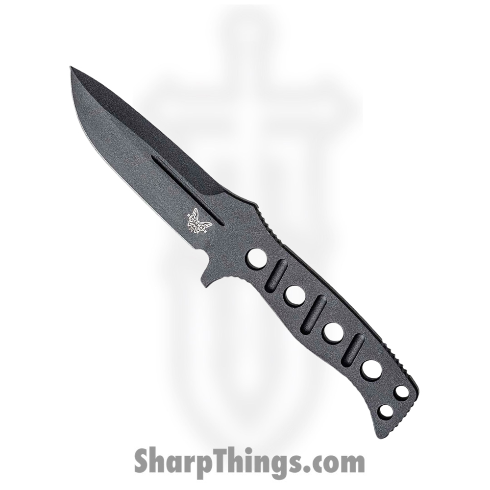 9f1ad4f5-e67c-446b-942d-13a0e23985ab_375BK-1_1.jpg Benchmade - 375BK-1 - Adamas - Fixed Blade Knife - CPM CruWear Coated Drop Point - Skeletonized - Black - Image 1