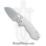 GiantMouse - RIV-TITANIUM - Ace Riv - Folding Knife - M390 Satin Drop Point - Titanium - Natural