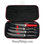 Bubba Blade - BUB1991724 - Multi-Flex Interchange Set - Fixed Blade Knife - Coated Trailing Point - Aluminum - Red Black