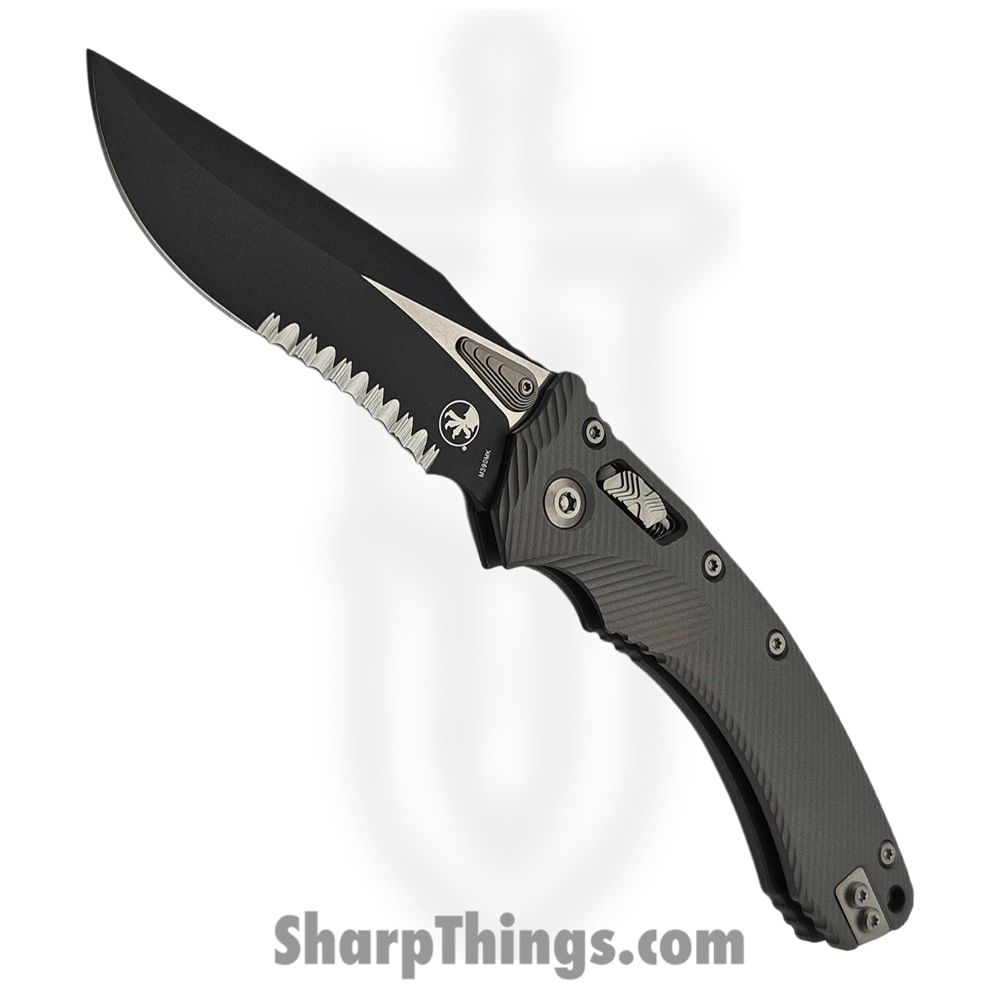 a008c72e-8679-42e3-ac63-e76c3f18167a_137RL-2FLNC_1.jpg Microtech - 137RL-2FLNC - Amphibian - Folding Knife - M390MK Coated Drop Point - Aluminum - Natural - Image 1