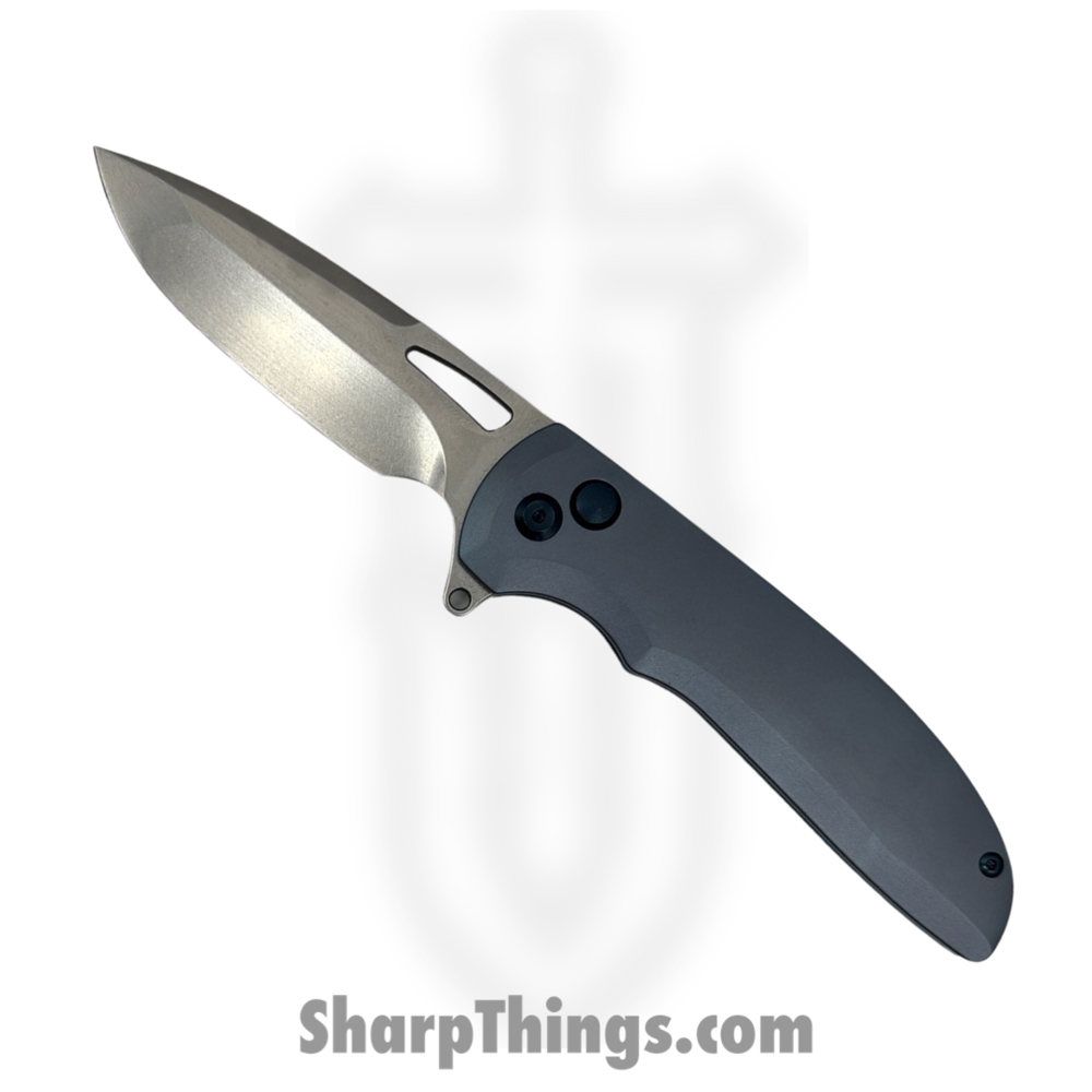 a02f5332-1187-42ba-8a96-5b5e178ab7b1_LV-Yuuke-BL_1.jpg Latama Victoriam - LV-Yuuke-BL - Yuuke - CPM 20CV Stonewash Clip Point - Titanium - Blue - Image 1