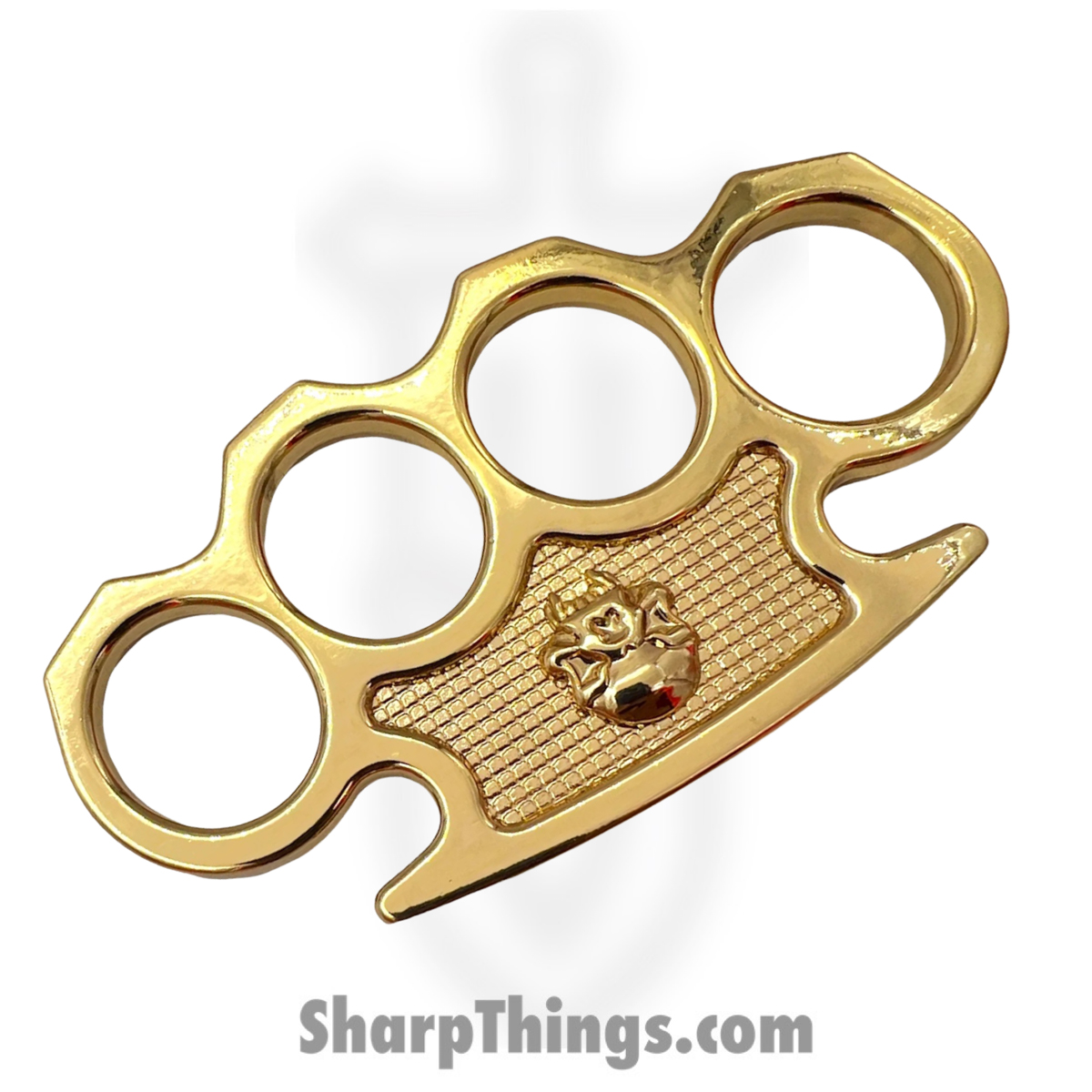 a07a9dc8-eba7-40e2-9411-b4cc0e024f16_KN-13-GD_1.jpg VOC - KN-13-GD - Skull Heavy Duty Metal Buckle Paper Weight - Solid Brass - Gold - Image 1