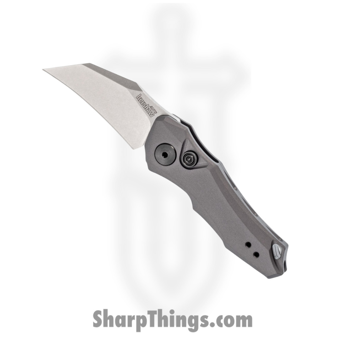 a07bfbc2-b9e7-4cfc-b7f8-35d568087025_7350_1.jpg Kershaw - 7350 - Launch 10 - Automatic Knife - CPM-154 Stonewash Hawkbill - 6061-T6 Aluminum - Gray - Image 1