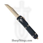 Microtech - 119W-13S - Ultratech Signature Series - OTF Auto - Elmax, M390, 204P Bronze Warhound - 6061-T6 Aluminum - Black