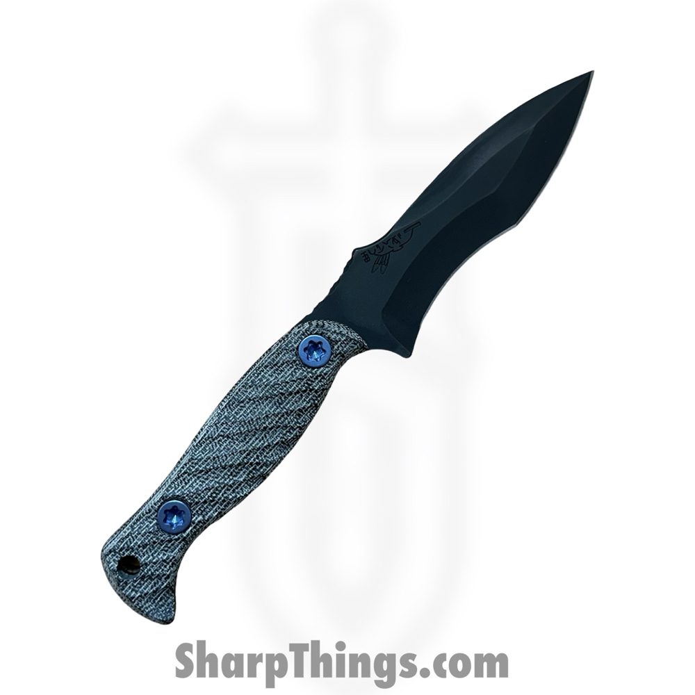 a1a40bae-89d0-4c20-a117-809da9177ea5_HFBMK1MIBKBL_1.jpg Half Face Blades - HFBMK1MIBKBL - Extremis MK1 - Fixed Blade Knife - S45VN Coated Kukri - Canvas Micarta Ti - Black - Image 1