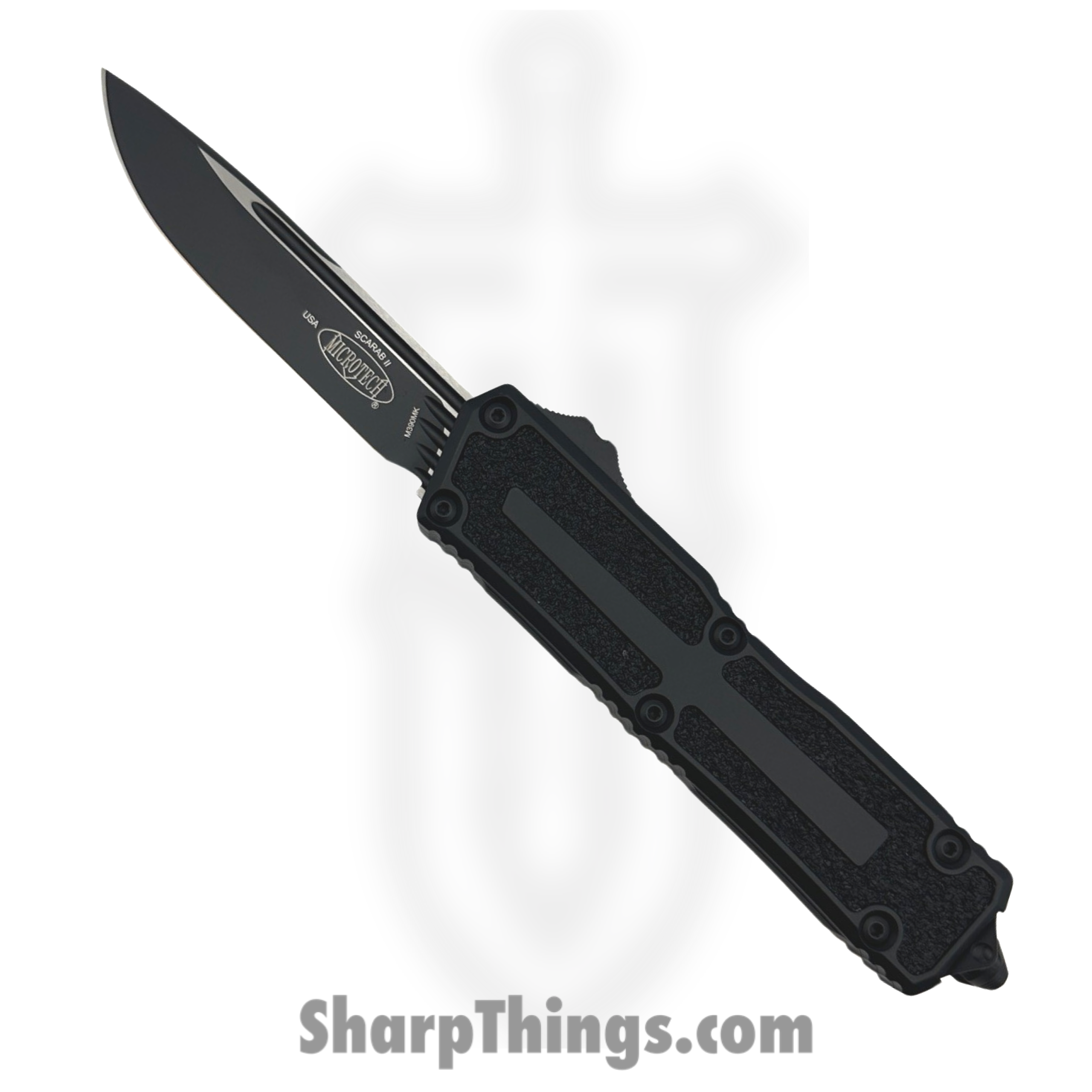 a1f03e92-a0c4-4eb7-afe1-0e694bf40515_1278-1T_1-scaled-1.png Microtech - 1278-1T - Scarab II GEN III S/E - OTF Auto - M390MK 2 Tone Drop Point - 6061-T6 Aluminum - Black - Image 1