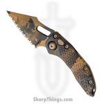 Microtech - 169-3CCS - Stitch Signature Series - Automatic Knife - M390 Coated Spear Point - 6061-T6 Aluminum - Coyote Camo