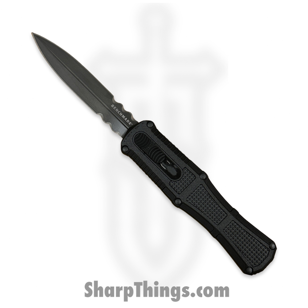 a236cee2-773a-4512-8371-c31adb1c4dd3_3370SGY_1.jpg Benchmade - 3370SGY - Claymore - OTF Auto - CPM-D2 Coated Dagger P/S - Grivory - Black - Image 1