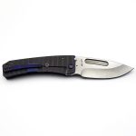 Medford Knife - MK033SSTD-02AN-T3C3-Q4 - Midi Marauder Drop Point - S35VN - Cement and Dark Violet