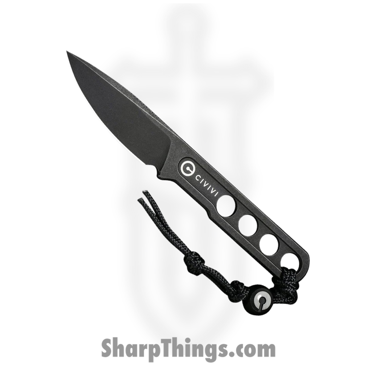 a2c13f87-ccc8-4cbd-8a43-63e21107c8c0_CIVC220121_1.jpg Civivi - CIVC220121 - Circulus - Fixed Blade Knife - 10Cr15CoMoV Black Stonewash Drop Point - Skeletonized - Black - Image 1