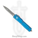 Microtech - 122-D12DBL - Ultratech - OTF Auto - 122-D12DBL Ultratech OTF Auto - 6061-T6 Aluminum - Distressed Blue
