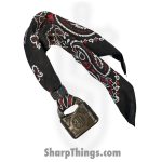 Full Heart Forge - FHF-BK-YA-LG - Bandana Keep - Yale Lock Large - Bandana - Black, Red, White