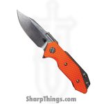Hinderer - RHK-112624C - Halftrack - Folding Knife - S45VN Stonewash Bowie - G10 - Orange