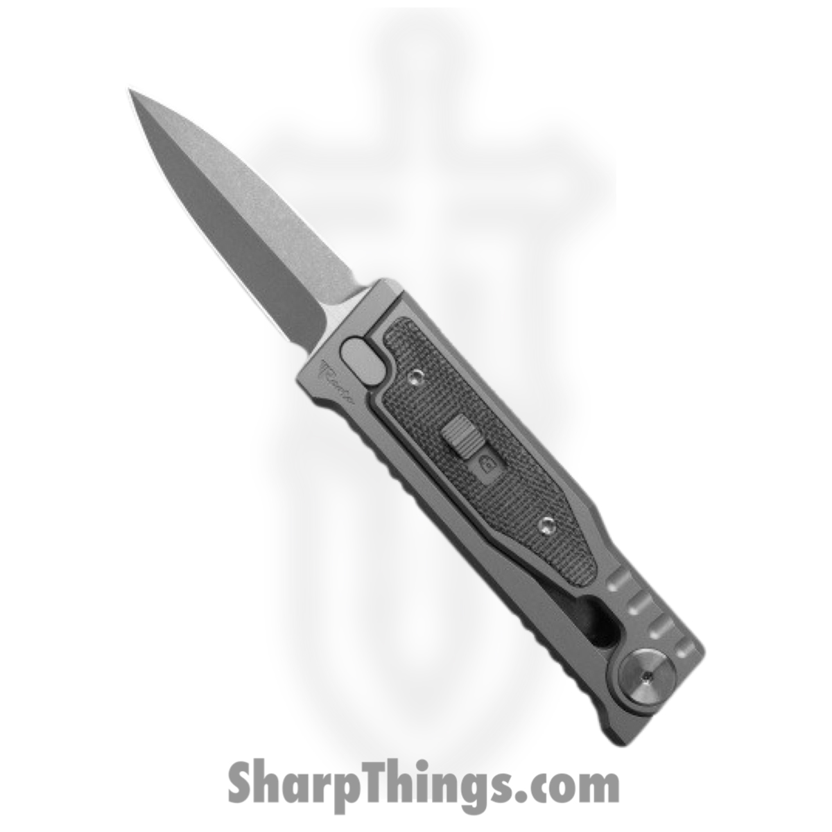a32d83a4-497a-4f95-907d-55bf01bdac4d_ExoMinSwDgBk_1.jpg Reate Knives - ExoMinSwDgBk - Mini Exo - Gravity Knife - CPM-3V Stonewashed Dagger - Micarta - Black - Image 1