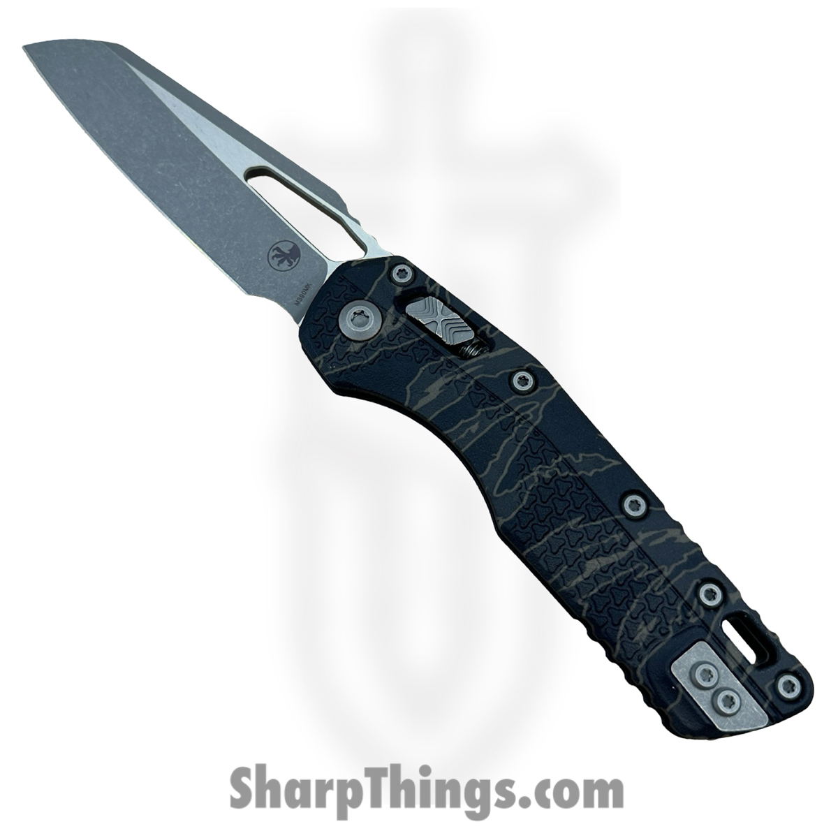 a38ce6e4-8e60-4101-8412-1f299b224334_210T-10APPMTSC_1.jpg Microtech - 210T-10APPMTSC - MSI - Folding Knife - M390MK Apocalyptic Modified Sheepsfoot - Polymer - Tiger Camo - Image 1