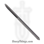 Microtech - 112-10AP - Tactical Spike - Fixed Blade Knife - 410 SS Stonewash Spike - Stainless - Natural
