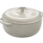 Lodge - EC6D13 - 6 Quart Enameled Cast Iron Dutch Oven - Oyster White