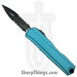 Microtech - 1242-2TQ-BLEM - Blemish Cypher II - OTF Auto - M390MK Coated Dagger P/S - Aluminum - Turquoise
