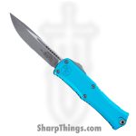 Microtech - 1703M-10APTQ - Mini Hera II - OTF Auto - M390MK Apocalyptic Drop Point - Aluminum - Turquoise