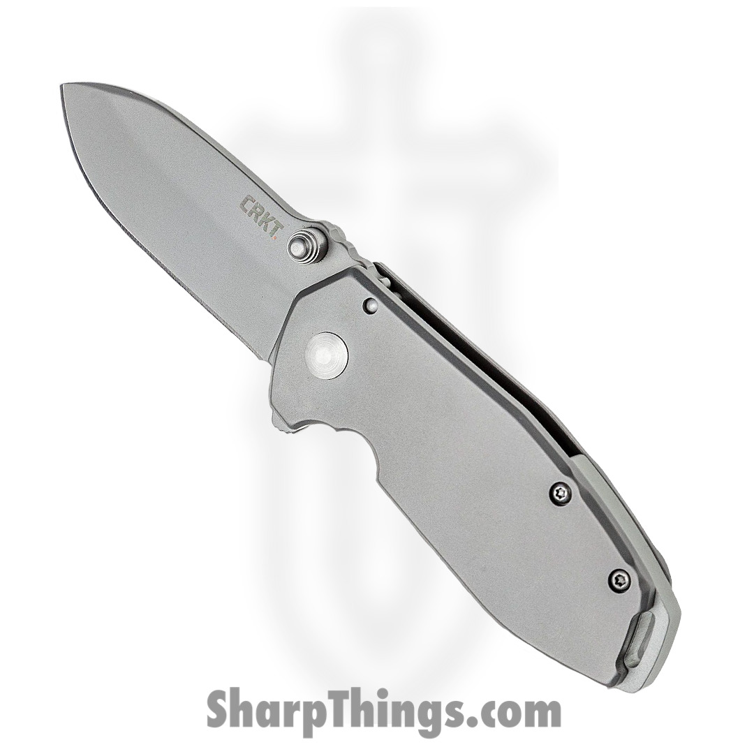 a4b49240-d37a-48e3-b79a-7e36dbfbf7d7_2492_1.jpg CRKT - 2492 - Squid - Folding Knife - 8Cr14MoV Blasted Drop Point - Stainless - Grey - Image 1