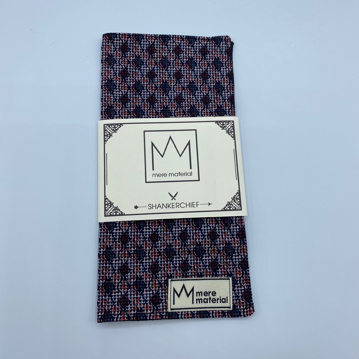 a5bab3e2-4be5-4510-a2f4-12189839250b_MM0010_1.jpg Mere Material Shankerchief - MM0010 - Handmade Handkerchief - Multi Diamonds - Image 1