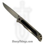 Medford Knife and Tool - MK2154TD-01TM-TFCF-Q4 - T-Bone - Folding Knife - S45VN Tumbled Drop Point - Titanium with G10 Inlay - Black