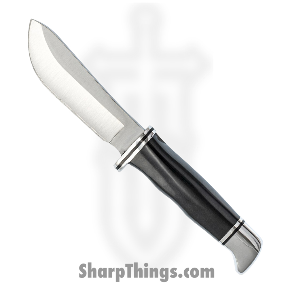 a606ef79-f701-4085-9261-a8bea3612473_BU103_1.jpg Buck - BU103 - Skinner - Fixed Blade Knife - 420 HC Satin Clip Point - Phenolic - Black Silver - Image 1