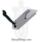 BIGiDESIGN - BIG002 - Deluxe Pocket Tool - 420 SS Stonewash Reverse Tanto - Titanium Alloy - Gray