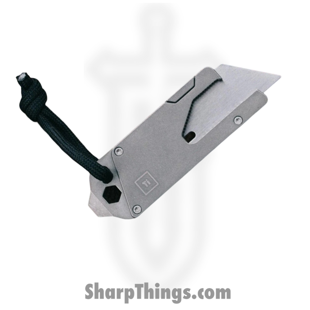a62e38bd-9462-4ac9-88c9-fc6eaabac154_BIG002_1.jpg BIGiDESIGN - BIG002 - Deluxe Pocket Tool - 420 SS Stonewash Reverse Tanto - Titanium Alloy - Gray - Image 1