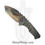 Medford Knife and Tool - 030724E - Prae "T" - Folding Knife - S45VN Vulcan Tanto - Aluminum - Black