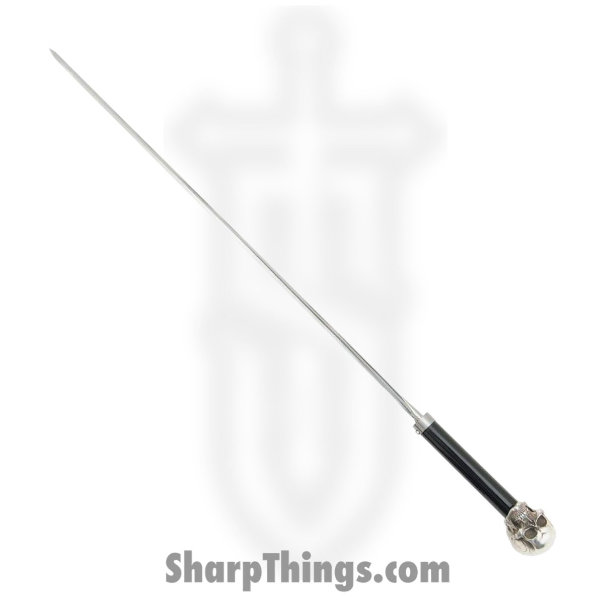 a727a753-0c5b-4378-86e7-b56bf2c8574c_PC2131_1.jpg CAS Hanwei - PC2131 - Skull Sword Cane - HC SS Polished - Cast SS Fiberglass - Black - Image 1