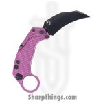 Reate Knives - REA122 - EXO-K - Folding Knife - Bohler N690 Coated Hawkbill - Aluminum - Purple
